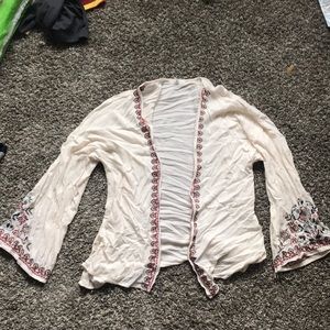 Flared arm cardigan
